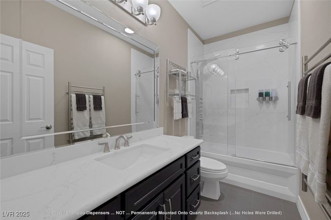 Quiartz Vanity & Shower, Heated Towel Rack, 5 Function Shower Panel w/ Dual Body Sprays | Image 44