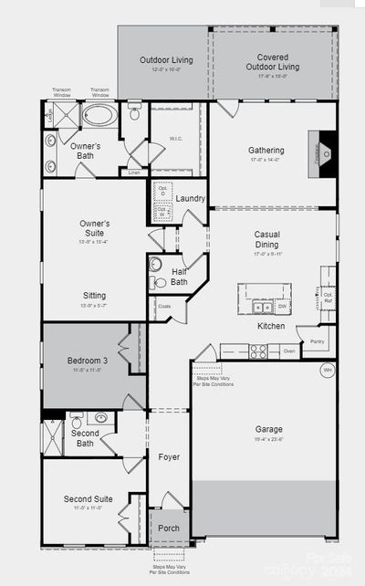 Structural options added include: secondary bedroom in lieu of flex room, fireplace, 4 foot garage extension. | Image 3