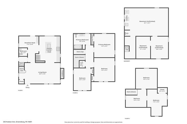 252 Hudson Ave, House other with 5 bedrooms, 2 bathrooms and null parking in Greensburg PA | Image 42