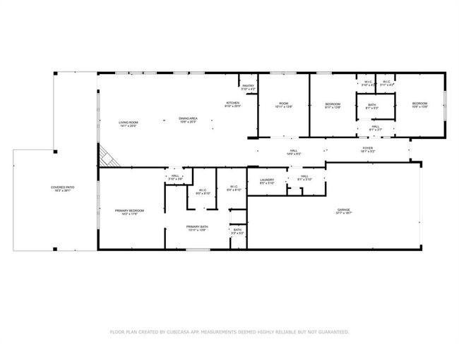 Layout of House with Room Dims. Huge 2+ Car Garage is Shown. | Image 37
