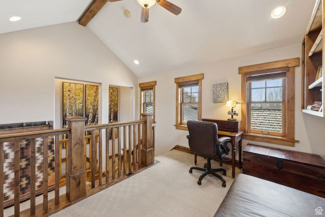 Office space with recessed lighting, beam ceiling, and a healthy amount of sunlight | Image 27