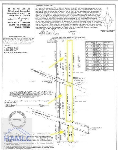 Tract 3 Bennett Mill Pond Road, Jesup, GA, 31545 | Card Image
