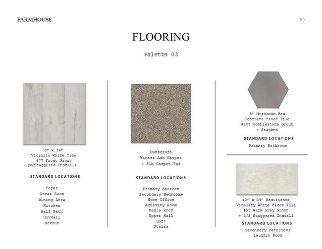 Classic Look Palette 3: Flooring Selection Sheet (*Artist rendering used for illustration purposes only.) | Image 17
