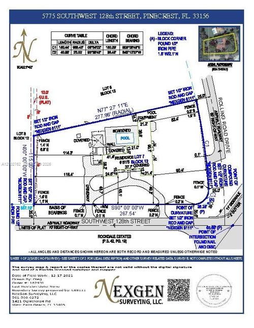5775 Sw 128th St, Pinecrest, FL, 33156-7125 | Card Image