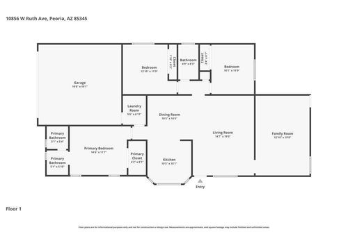 10856 W Ruth Ave, Peoria, AZ, 85345-2927 | Card Image