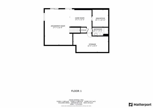 Lower level floor plan with dimensions | Image 34
