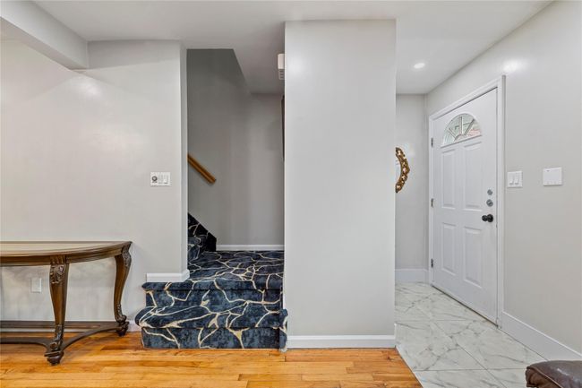 Foyer with recessed lighting, stairway, marble finish floor, and baseboards | Image 10