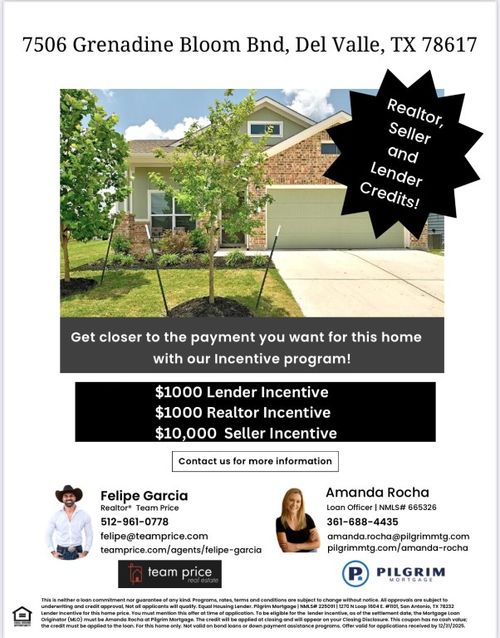 7506 Grenadine Bloom Bnd, Del Valle, TX, 78617-2607 | Card Image