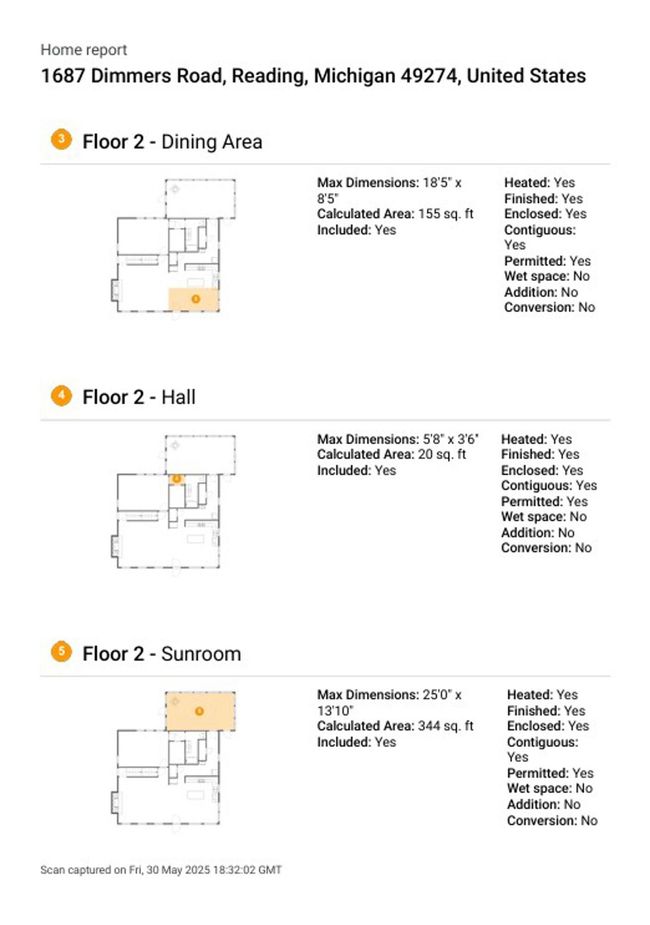 1687 Dimmers Rd, House other with 3 bedrooms, 3 bathrooms and null parking in Reading MI | Image 63