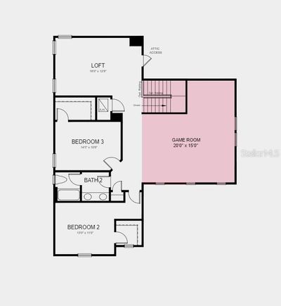 Floor Plan - Structural options added include; Gourmet kitchen, 4th bedroom and full bath, pocket sliding glass door, drop zone, game room, and extended covered lanai | Image 3