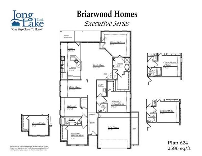 Plan 624 features 4 bedrooms, 3 full baths, and over 2, 500 square feet of living space. | Image 13