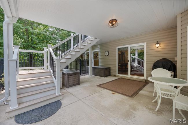 View of patio featuring stairway | Image 66