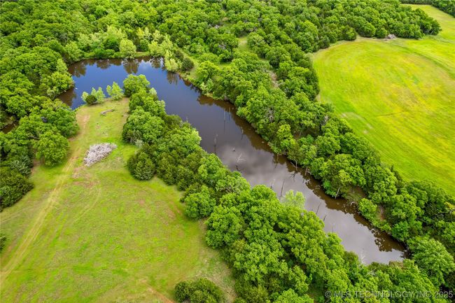 Aerial view of a large body of water | Image 56