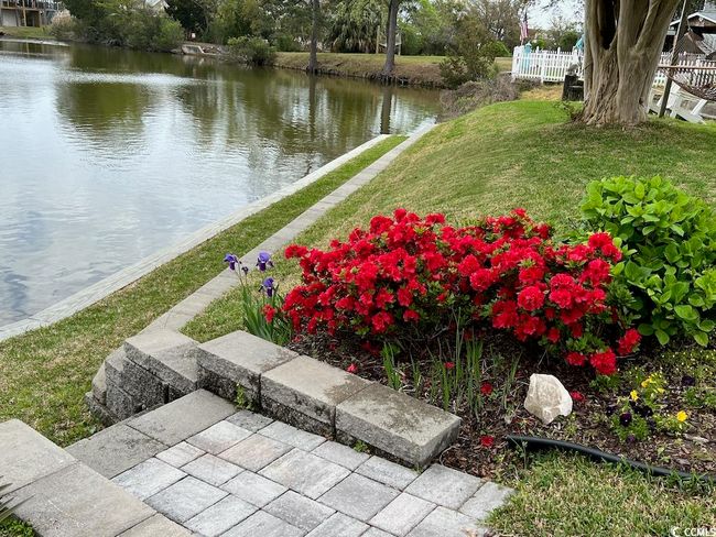 View of yard featuring a water view | Image 30