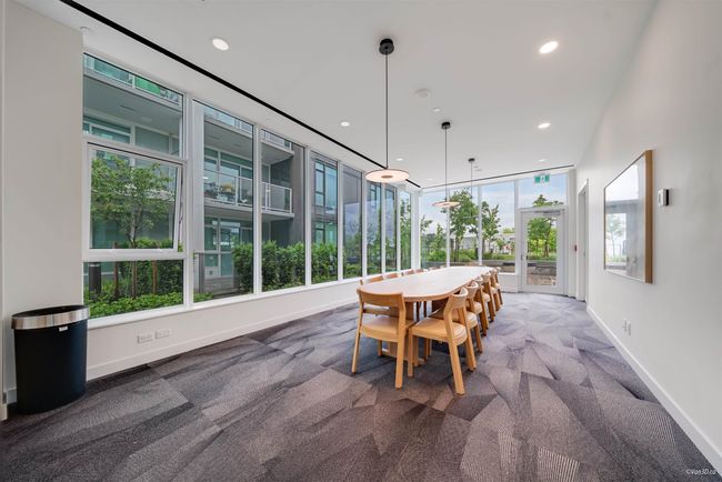 Dining space with carpet flooring, baseboards, and recessed lighting | Image 13