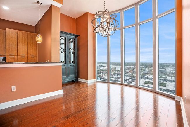 Beautiful view from floor to ceiling windows in dining room | Image 10