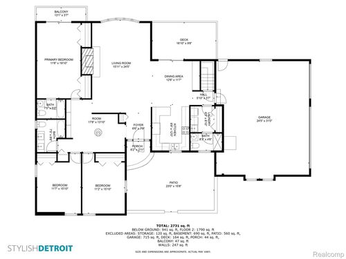 69504 Saxon Dr, Bruce Twp, MI, 48065-4256 | Card Image