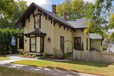 This two story Early Gothic Revival Italian Villa has been called a Pagoda-like mansion. | Image 3