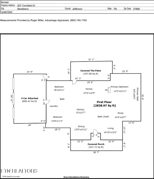 607 Cornfield Drive, White Pine, TN, 37890 | Card Image