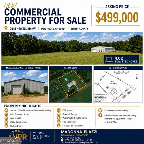 2015 Hewell Rd Nw, Dewy Rose, GA, 30634-2930 | Card Image