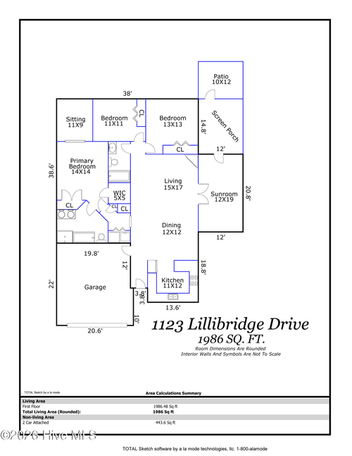 1123 Lillibridge Dr, Leland, NC, 28451-7019 | Card Image