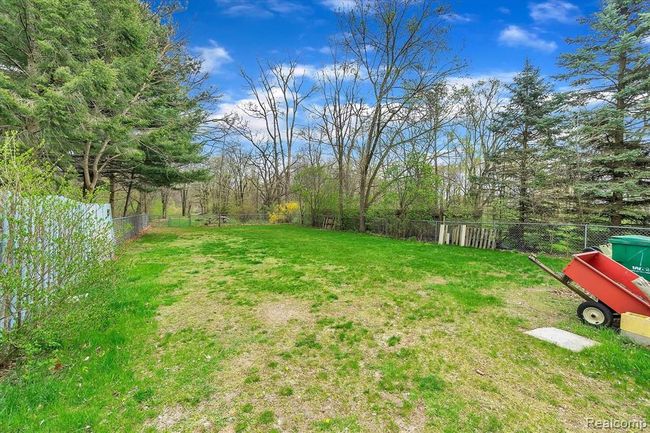 View of backyard from back patio | Image 19