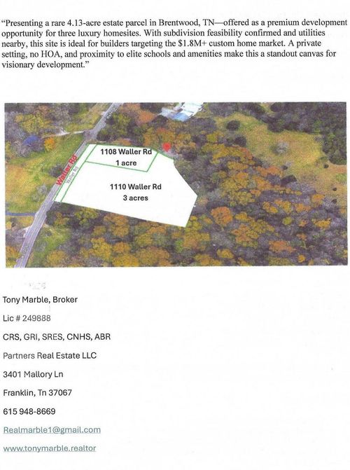 1108 Waller Rd, Brentwood, TN, 37027-3603 | Card Image