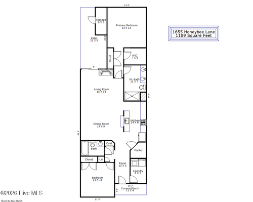 1655 Honey Bee Ln, Wilmington, NC, 28412-2359 | Card Image
