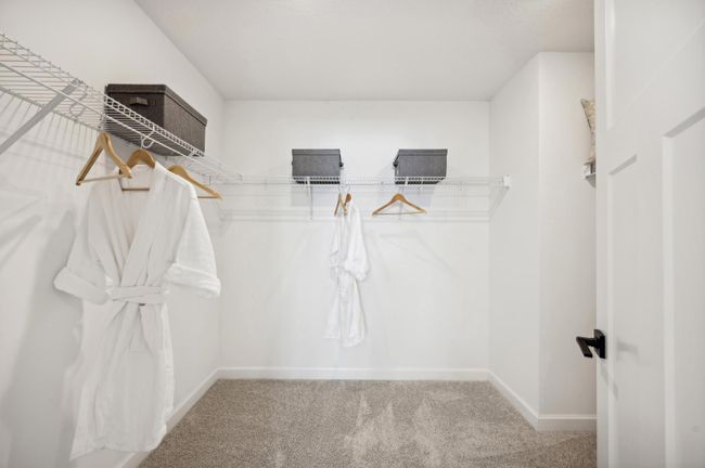 (Photo of a decorated model, actual homes finishes will vary) The primary bedroom features an incredible walk-in closet. | Image 16