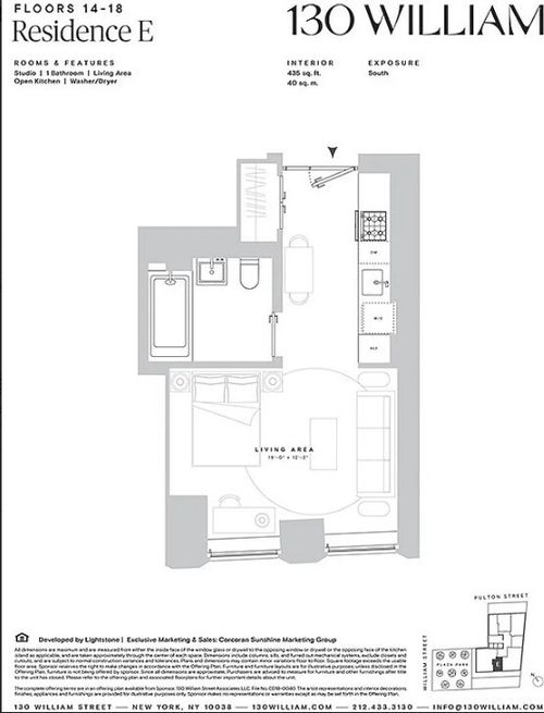 14e-130 William St, New York, NY, 10038-3855 | Card Image