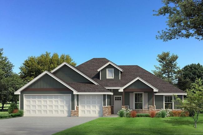 Craftsman house featuring a shingled roof, an attached garage, board and batten siding, driveway, and a front yard | Image 4