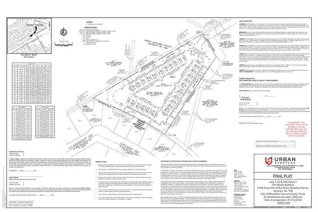 1225 E Debbie Ln, Home with 0 bedrooms, 0 bathrooms and null parking in Mansfield TX | Image 4