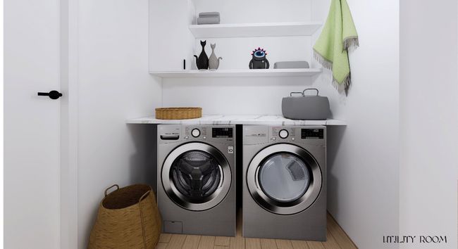 Clothes washing area featuring independent washer and dryer and laundry area | Image 20