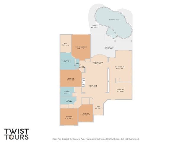 View of property floor plan and pool | Image 36