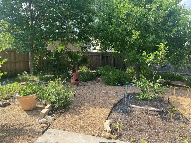 View of yard featuring fence private yard and a vegetable garden | Image 19
