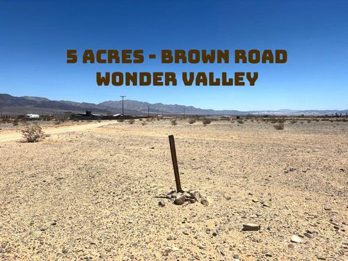 0 Brown Rd, Twentynine Palms, CA, 92277 | Card Image