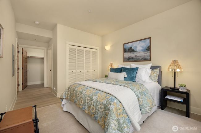 Primary bedroom looking down to walk-in closet and second closet. | Image 18