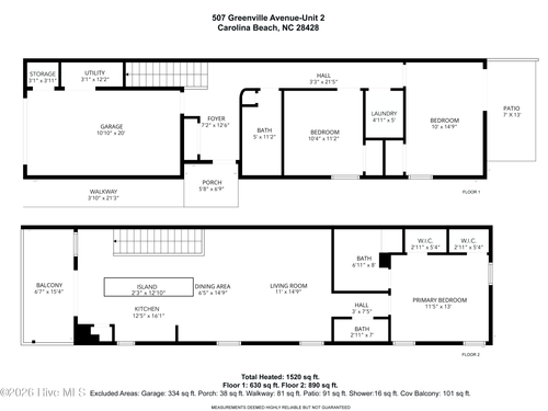 unit-2-507 Greenville Ave, Carolina Beach, NC, 28428-5206 | Card Image