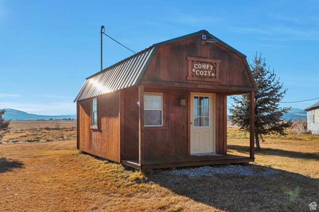 View of outdoor structure featuring a mountain view | Image 5