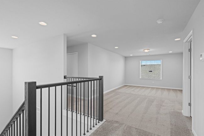 Corridor with an upstairs landing, recessed lighting, and carpet flooring | Image 19