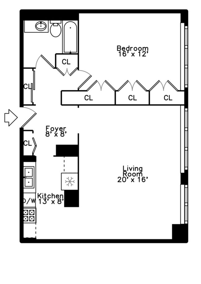 APT-1230 - 4250 N Marine Dr, Condo with 1 bedrooms, 1 bathrooms and 1 parking in CHICAGO IL | Image 15