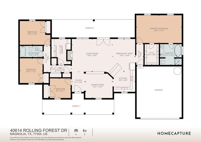 Floor plan with the dimensions of the property | Image 42