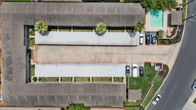 Bird's eye view of a pool area | Image 24