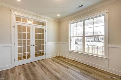 Photo represents the plan, not the actual home. Design selections may vary. Upon entering, you'll find a home office with French doors off the foyer. | Image 3