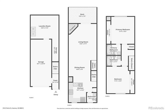 912 S Paris Ct, Townhouse with 2 bedrooms, 3 bathrooms and 2 parking in Aurora CO | Image 23