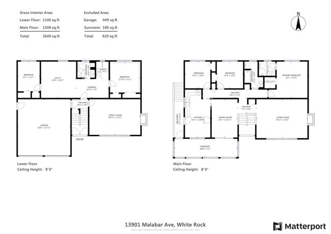 13901 Malabar Avenue, House other with 5 bedrooms, 3 bathrooms and 6 parking in White Rock BC | Image 33