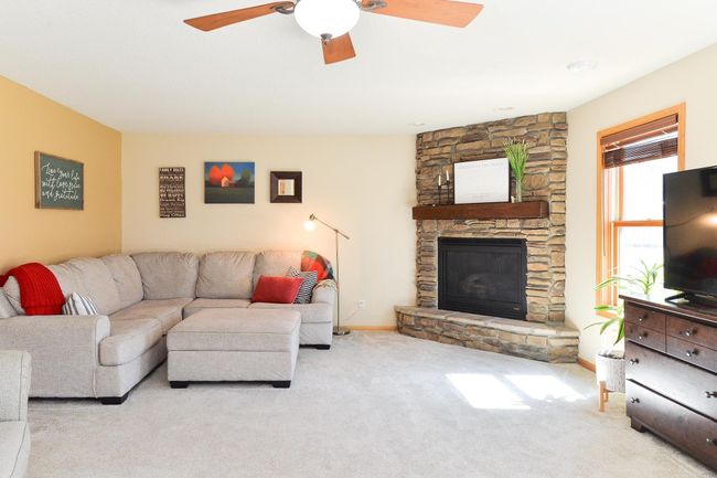 Lower level family room with gas fireplace | Image 9
