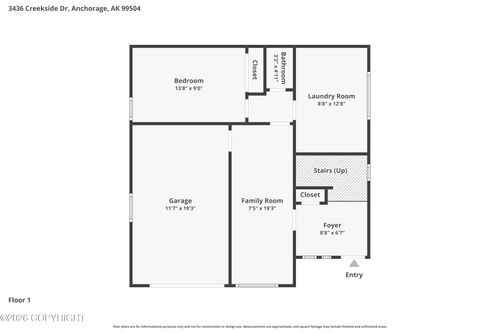 3436 Creekside Dr, Anchorage, AK, 99504-4029 | Card Image