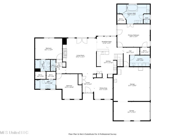 835 Shadow View Dr, House other with 4 bedrooms, 5 bathrooms and 3 parking in Hernando MS | Image 52