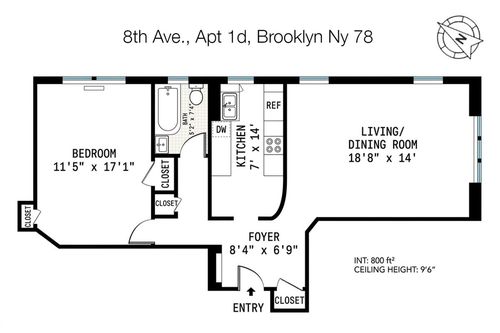1d-78 8th Ave, Brooklyn, NY, 11215-1505 | Card Image